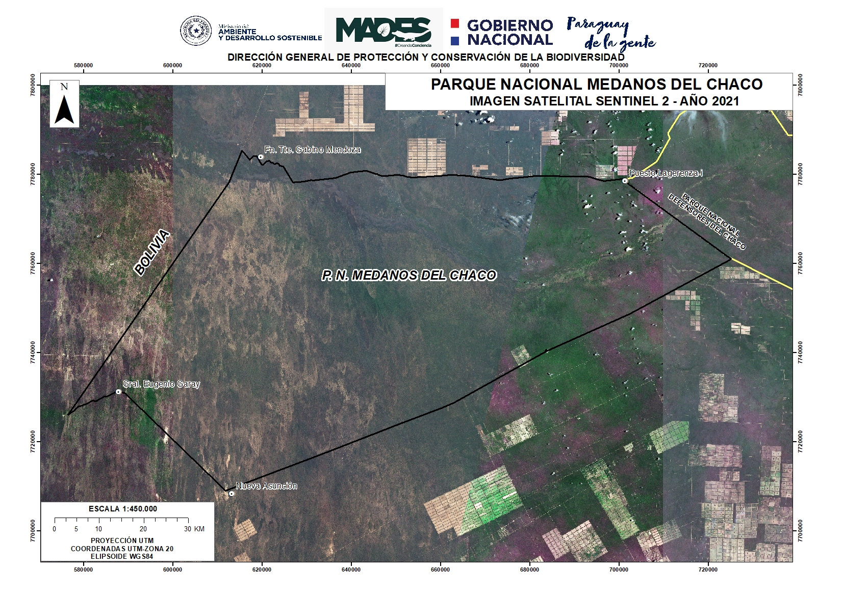 Mapa Satelital_Medanos del Chaco